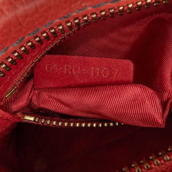 Pre Loved Dior Vintage Leather JAdior Camera Bag Women Red Crossbody Bags - Picture 6 of 8